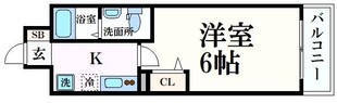 北浜駅 徒歩5分 7階の物件間取画像